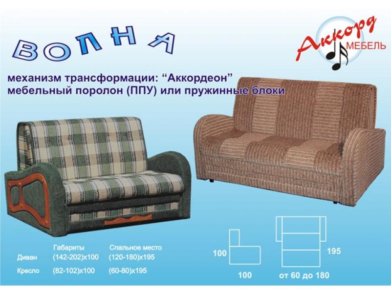 диван волна аккордеон в Архангельске