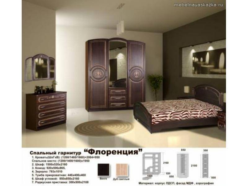 спальный гарнитур флоренция в Архангельске