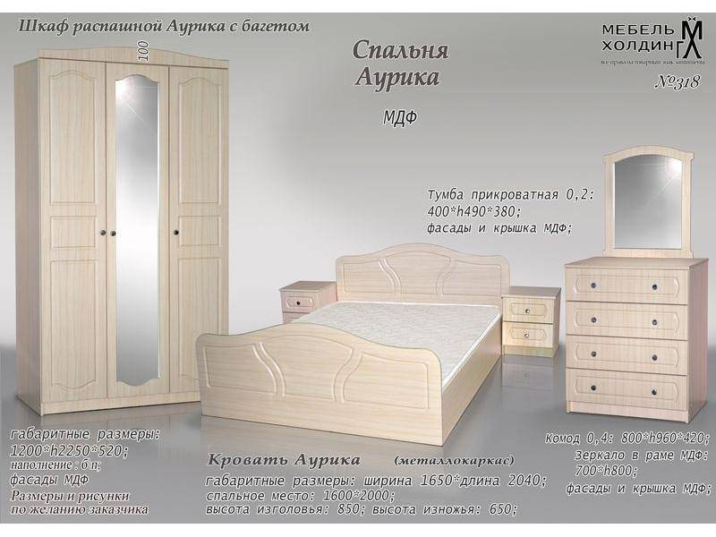 спальный гарнитур «аурика» в Архангельске