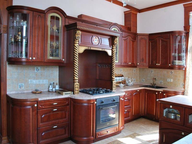 кухонный гарнитур береза цвет вишня в Архангельске
