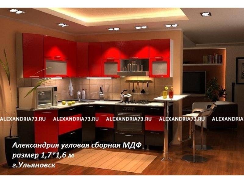 кухонный гарнитур александрия плюс угловая сборная в Архангельске