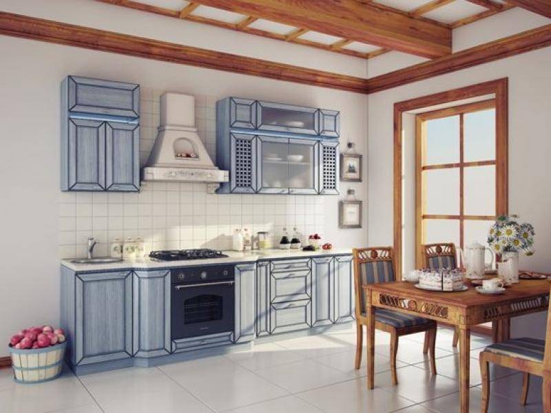 кухня прямая аква в Архангельске