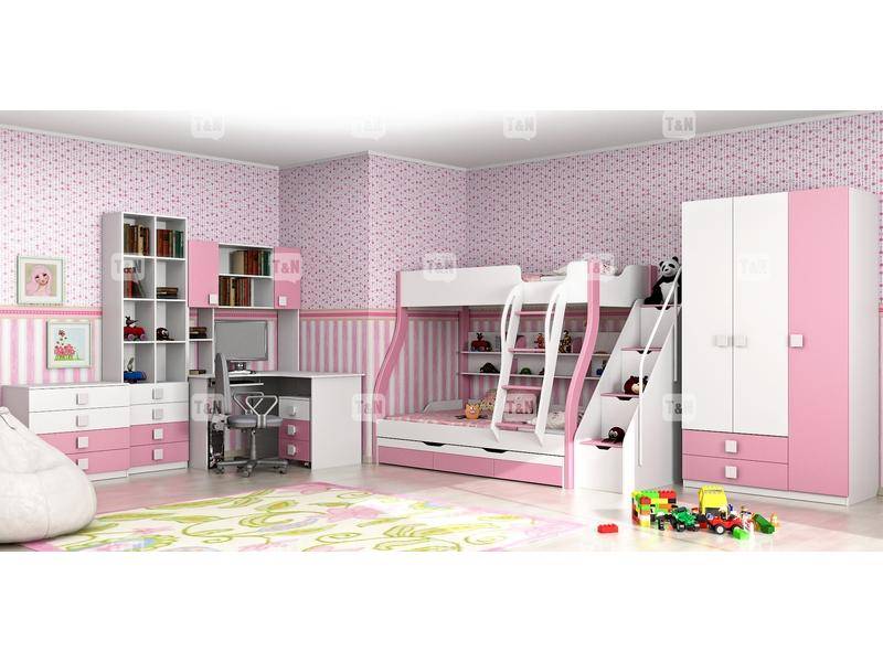 детская двухъярусная кровать tracy pink в Архангельске