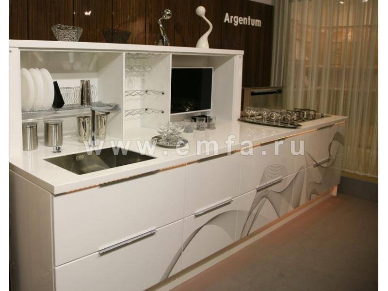 кухонный гарнитур прямой argentum в Архангельске