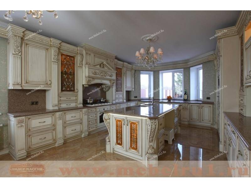 кухня барокко из массива дуба в Архангельске