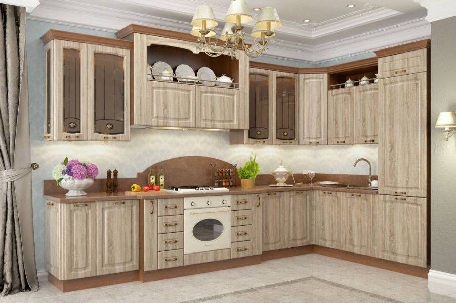 классическая кухня равенна на заказ в цвете мокко в Архангельске
