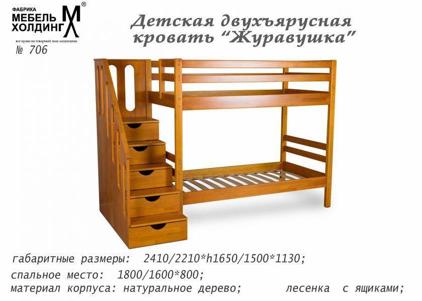 кровать детская игровая 2х-ярусная журавашка в Архангельске