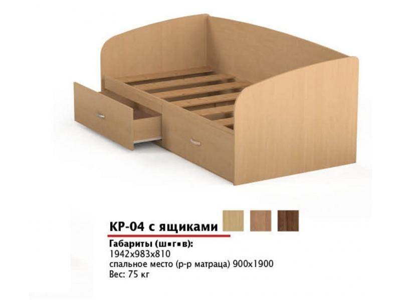 кровать кр 04 с ящиками в Архангельске