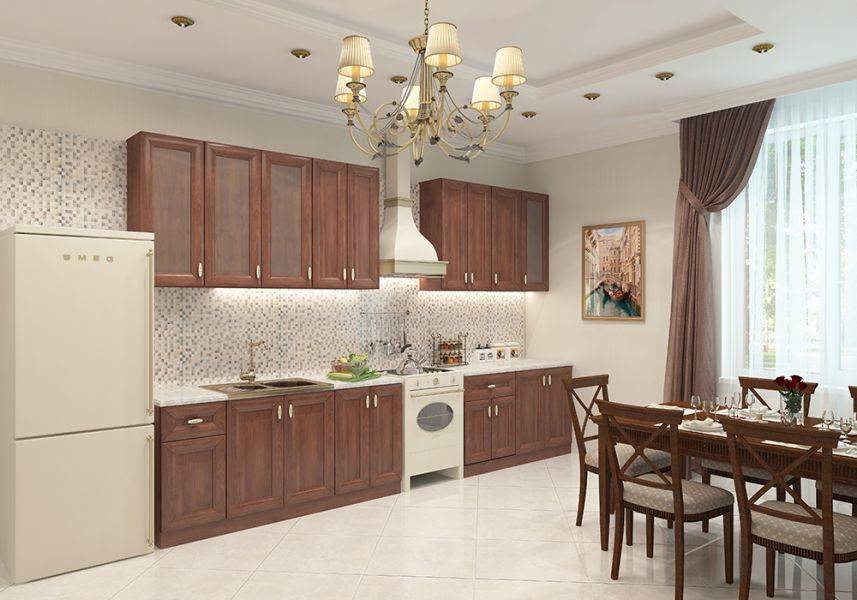 кухонная мебель eva gold virginia итальянский орех в Архангельске