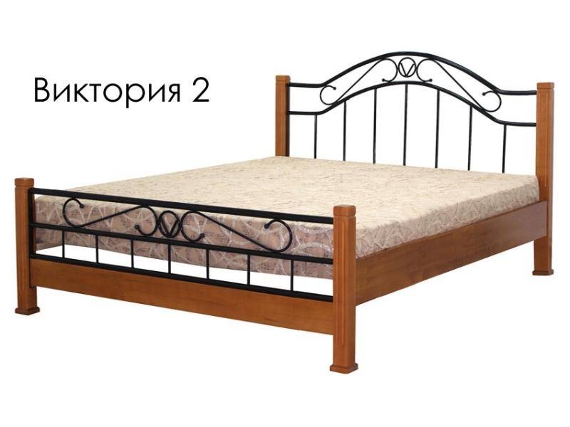кровать виктория 2 из массива сосны с элементами ковки в Архангельске