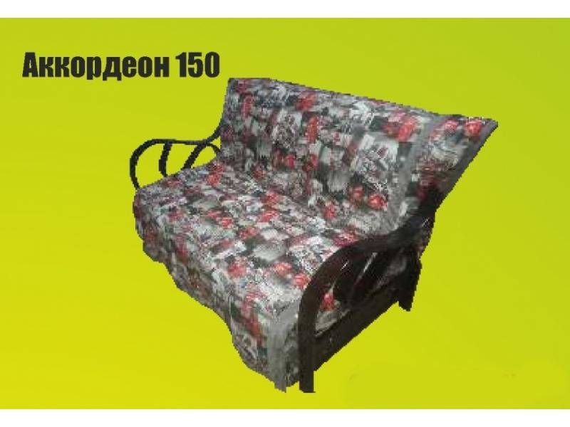 диван прямой с деревянными ручками аккордеон 150 в Архангельске