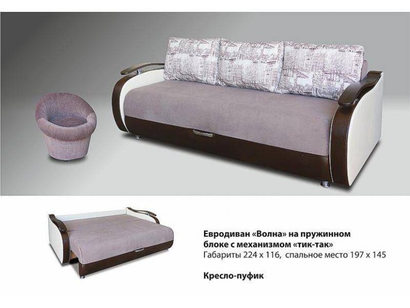 диван прямой волна тик-так в Архангельске