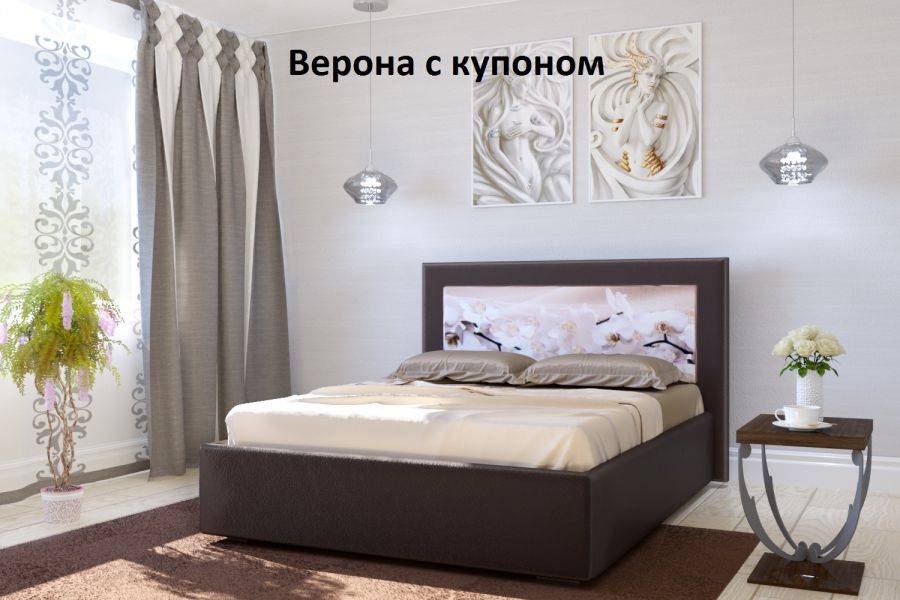 мягкая кровать верона с купоном в Архангельске