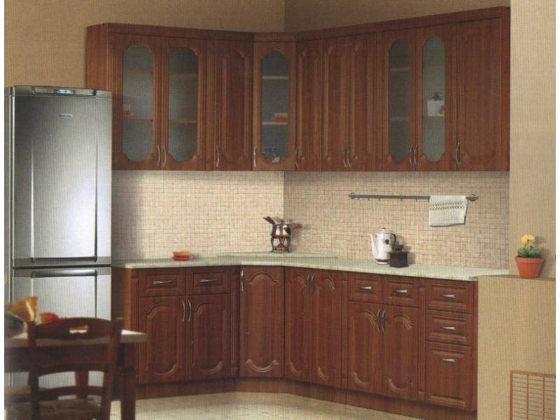 угловая кухня ника-1 с фасадами мдф-классик в Архангельске
