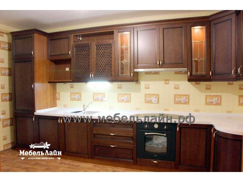 угловая кухня из массива в Архангельске