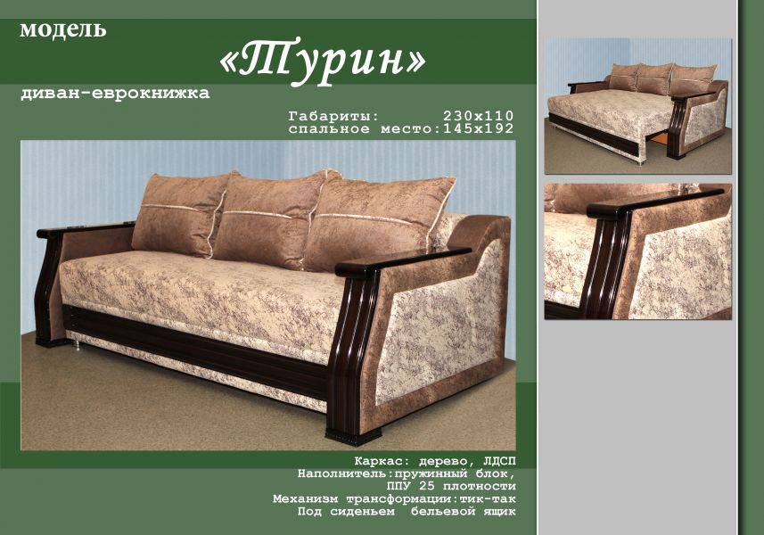 диван-еврокнижка турин в Архангельске