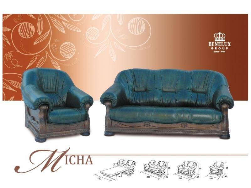 кожаный диван misha в Архангельске
