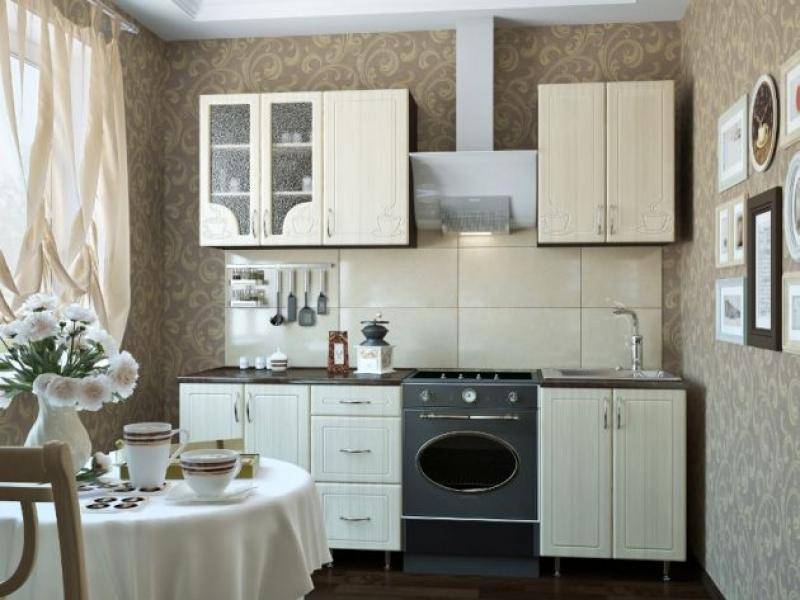 кухонный гарнитур прямой кофе в Архангельске