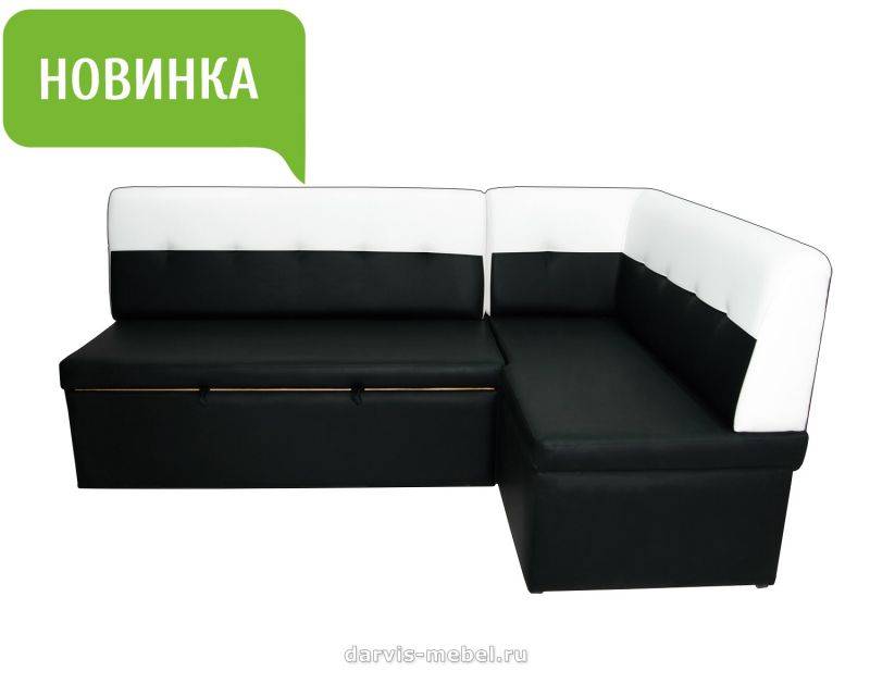 черно-белый кухонный уголок комфорт в Архангельске