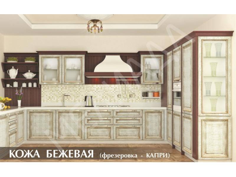 кухня кожа бежевая в Архангельске