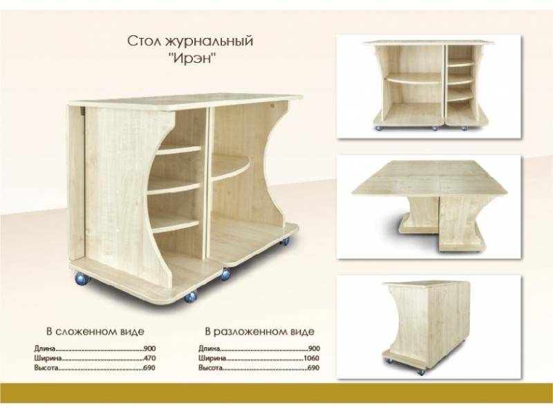 стол-тумба раскладной ирэн в Архангельске