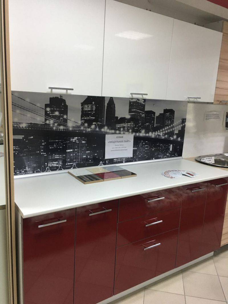 кухня из пластика 1,8м в Архангельске