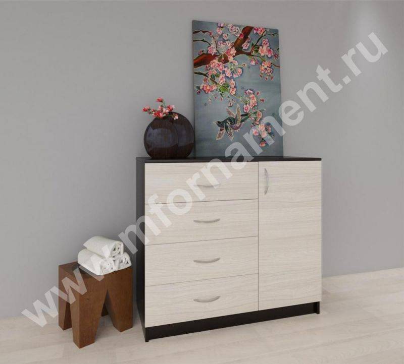комод (4 ящика 1дверь) в Архангельске