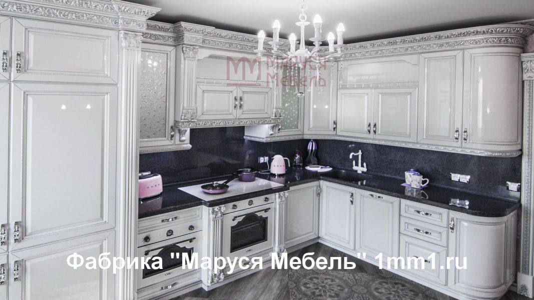 белая резная кухня в Архангельске