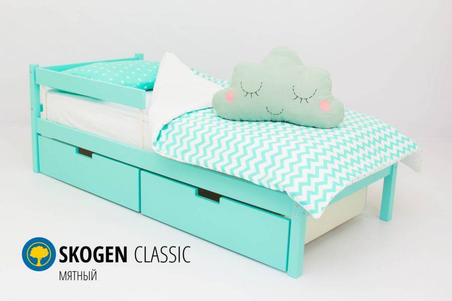 детская кровать skogen classic мятный в Архангельске