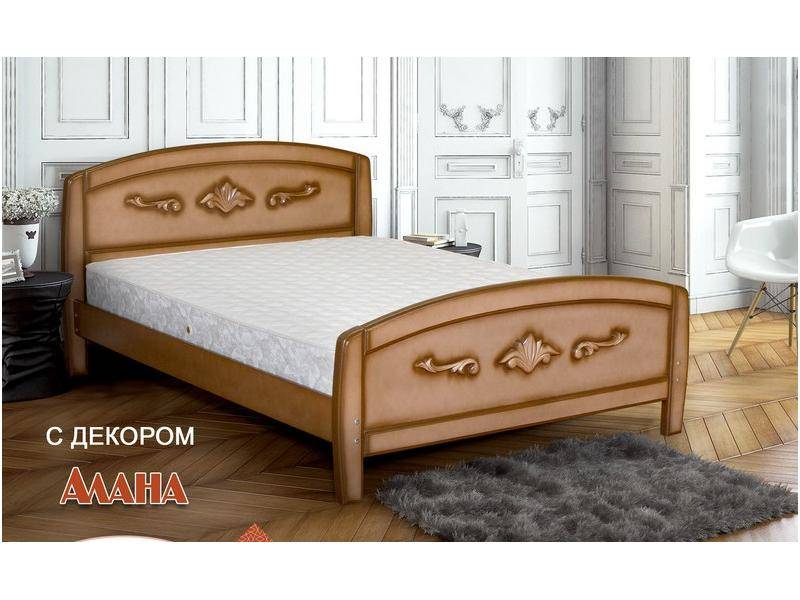 двуспальная кровать алана с декором в Архангельске