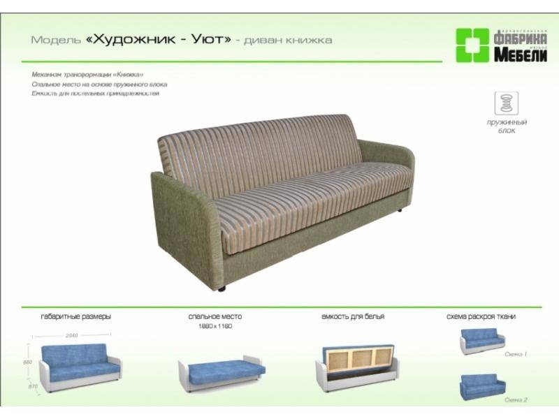 прямой диван художник уют в Архангельске