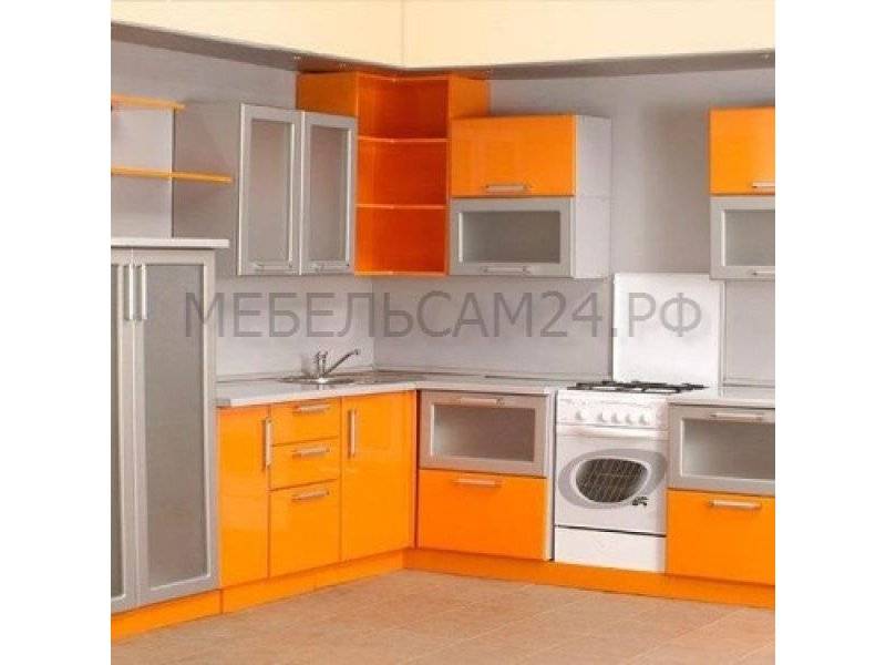 угловая кухня апельсин 2 в Архангельске