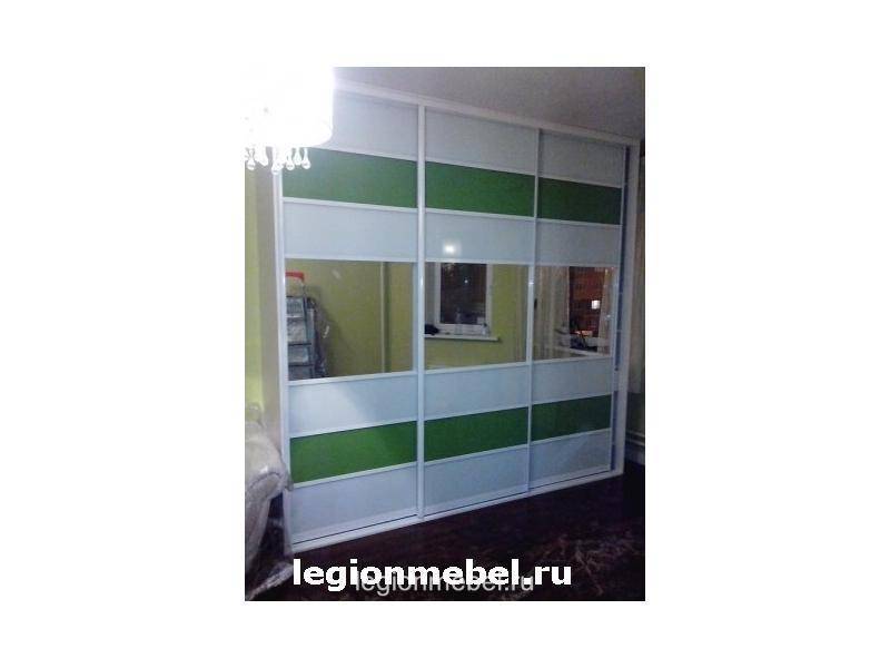 бело-зеленый шкаф-купе в Архангельске