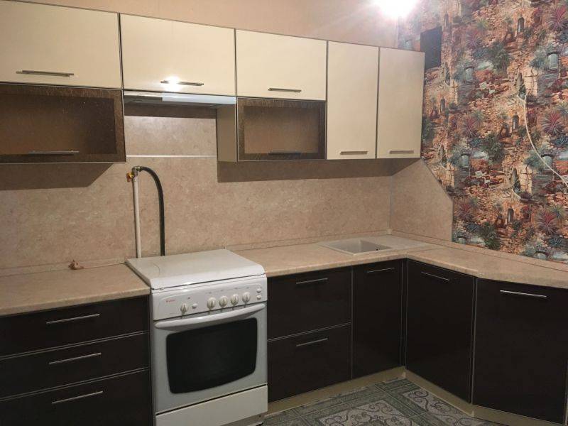 кухня пластик беж+шоколад в Архангельске