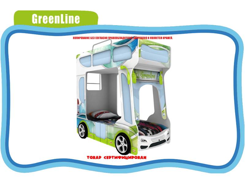 кровать детская green line в Архангельске