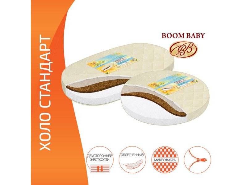 матрас boom baby холо стандарт для круглой и овальной кроватки в Архангельске