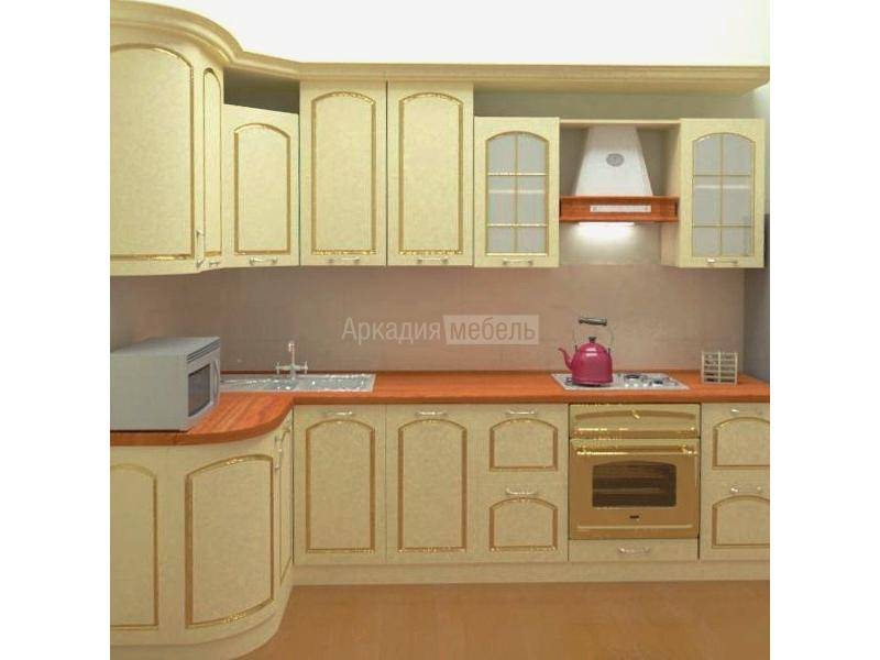 классическая кухня с патиной люкс 1 в Архангельске