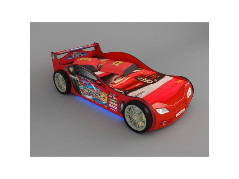 кровать машина rх800 night light red (190*90) в Архангельске