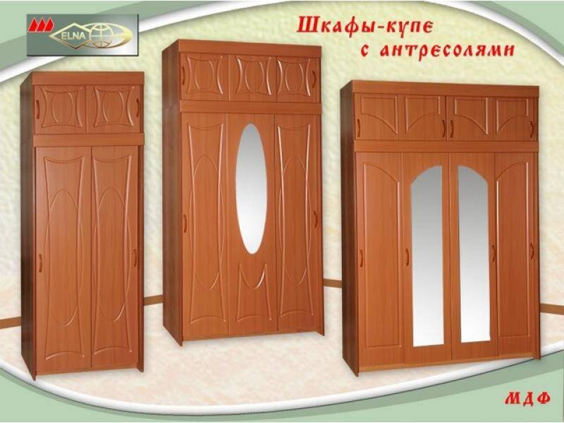 шкаф-купе с антресолями мдф (топ-лайн) в Архангельске