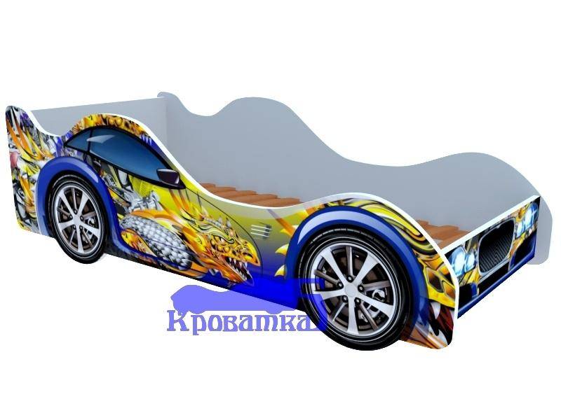 кровать для мальчика синий дракон в Архангельске