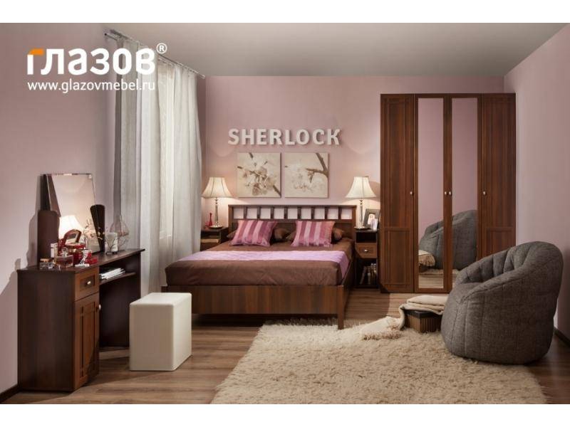 спальня sherlock в декоре орех шоколадный в Архангельске