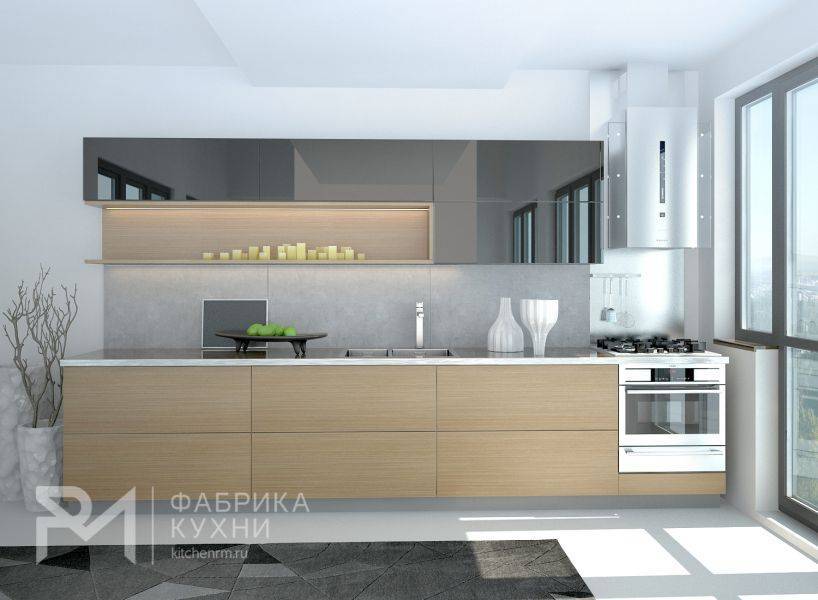 акриловая кухня графит в Архангельске