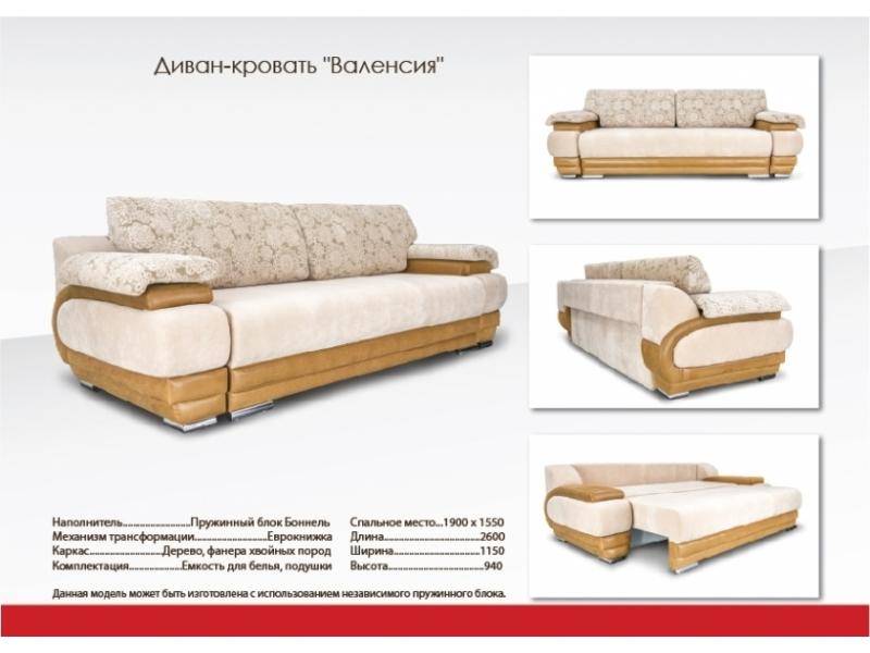 домашний прямой диван валенсия в Архангельске