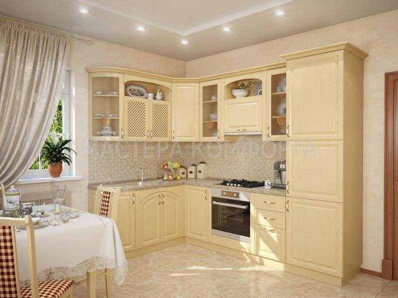 кухня мдф пвх классика юлия лайт в Архангельске