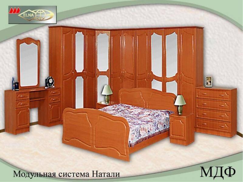 спальня модульная натали (мдф) в Архангельске