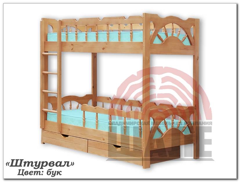 2х-ярусная детская кровать штурвал в Архангельске