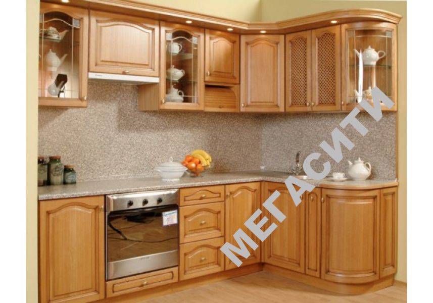 кухонный гарнитур из массива дерева ровена в Архангельске