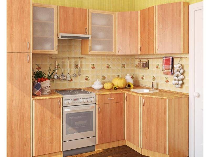 кухонный гарнитур угловой вишня в Архангельске
