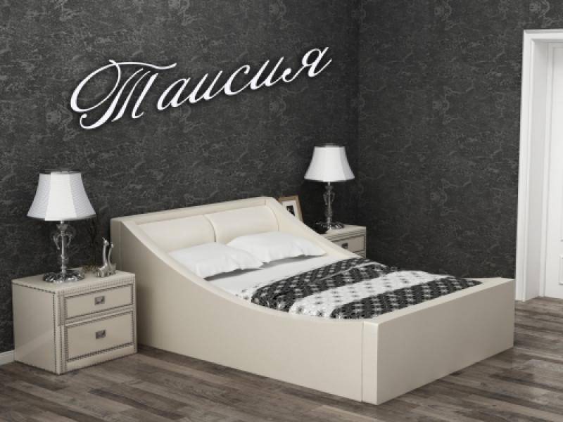 кровать таисия с мягким изголовьем кожа в Архангельске