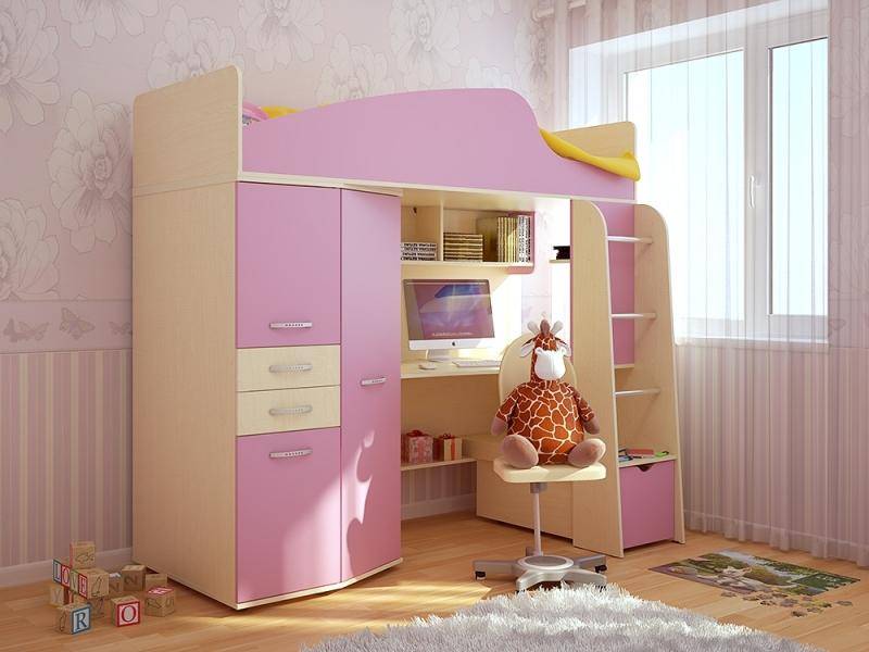 детская кровать нильс с компьютерным столом в Архангельске